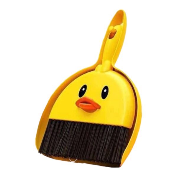 طقم جاروف وفرشة شكل بطة كيوت